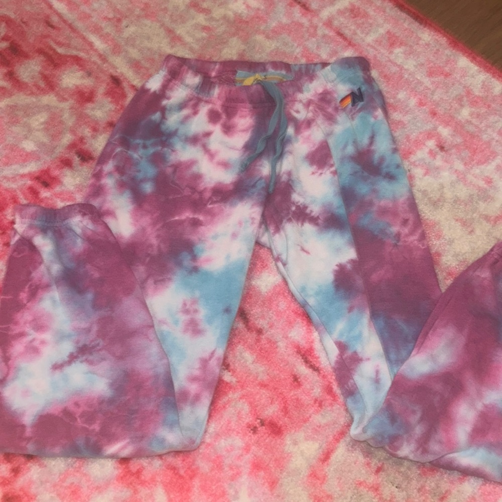 Aviator Nation tye dye sweat pants